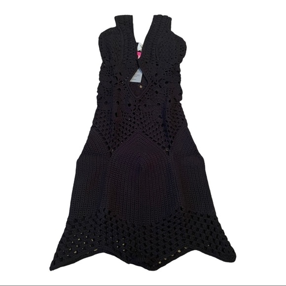 TACH CLOTHING FAUNA CROCHET DRESS - BLACK - Picture 5 of 14